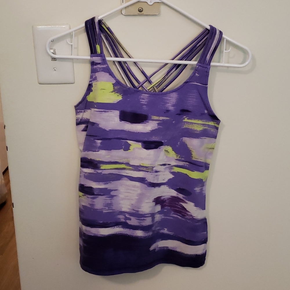 Calvin Klein purple workout tank